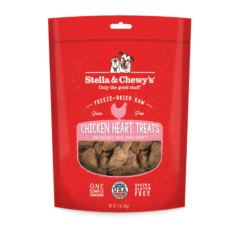 Stella Chewy s Chicken Heart Freeze Dried Raw Dog Treats It s