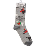 Feliz Naughty Dog Socks