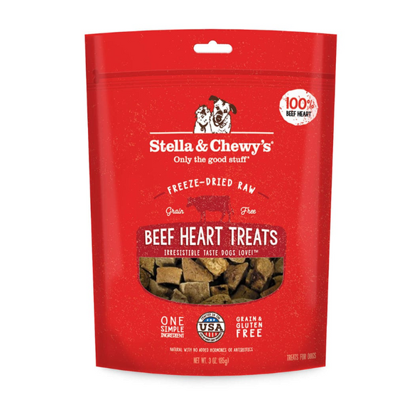 Stella & Chewy's Beef Heart Freeze-Dried Raw Dog Treats