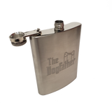 Engraved 8 oz Stainless Steel Flask Cat/Dog Dad